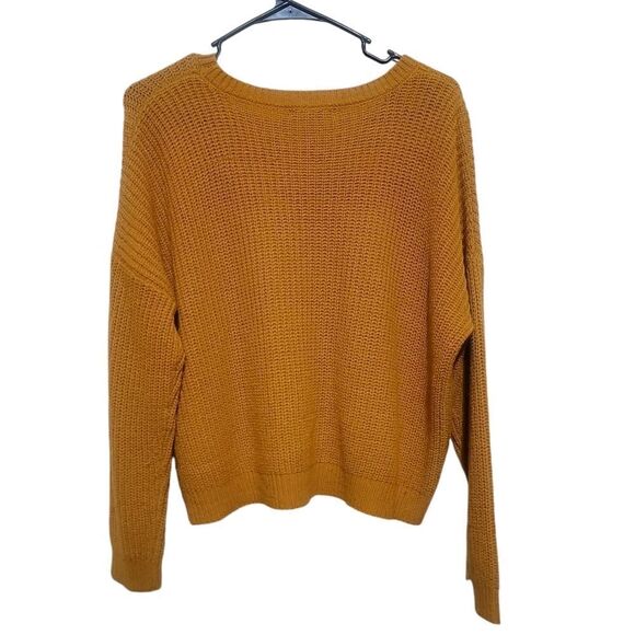 Forever21 Women's Yellow Sweater Sz Small - Picture 2 of 4
